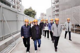 一線指導 錨定目標 實干篤行勇向前——集團領導視察奉發(fā)鳴谷項目